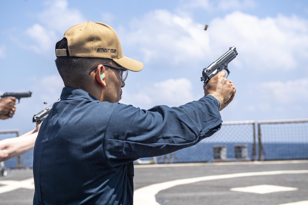 USS Laboon Holds Live-Fire Weapons Qualification Shoot