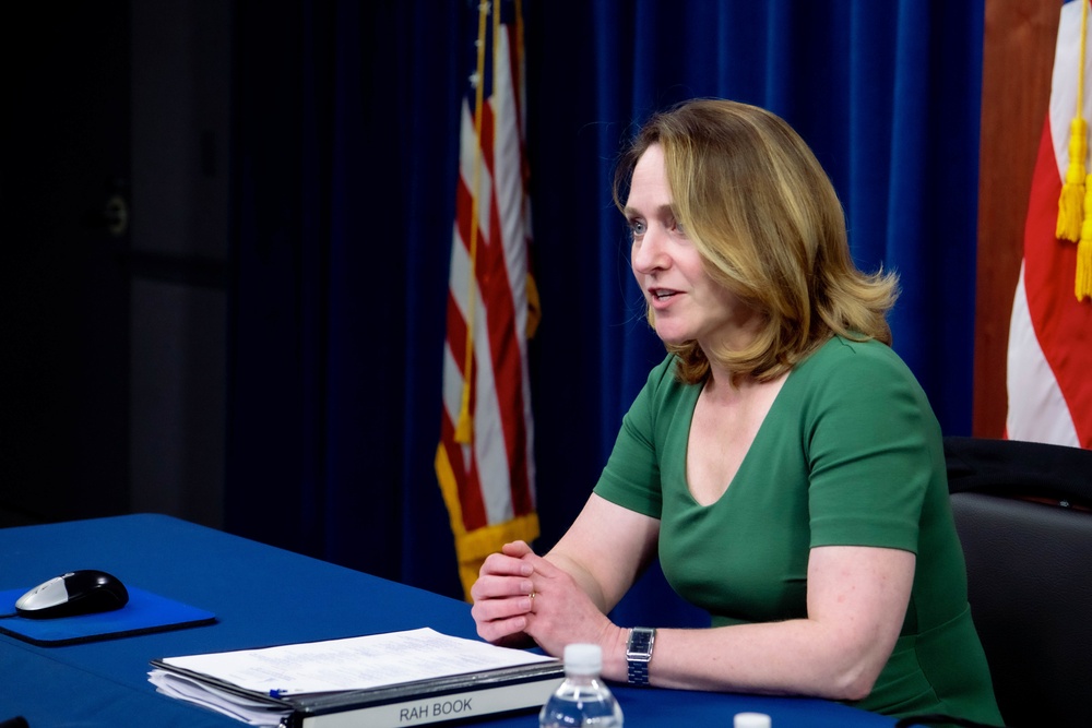 Deputy Secretary of Defense Dr. Kathleen H. Hicks speaks to US Senate Youth Group