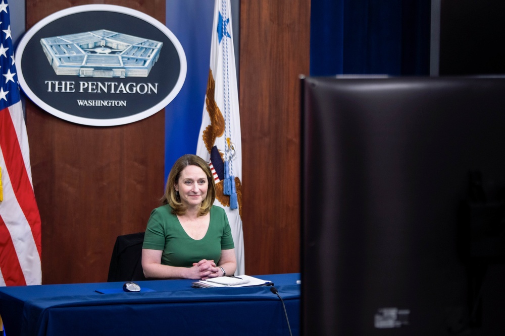 Deputy Secretary of Defense Dr. Kathleen H. Hicks speaks to US Senate Youth Group