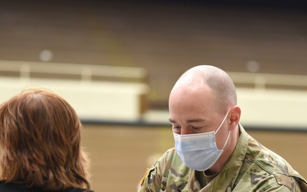 Seven school districts receive second vaccine dose from the Michigan National Guard