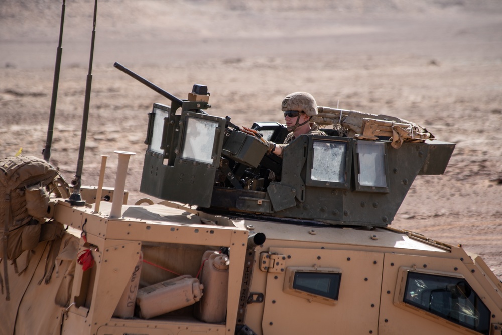 CAAT 2 Marines conduct convoy operations in Tabuk, KSA