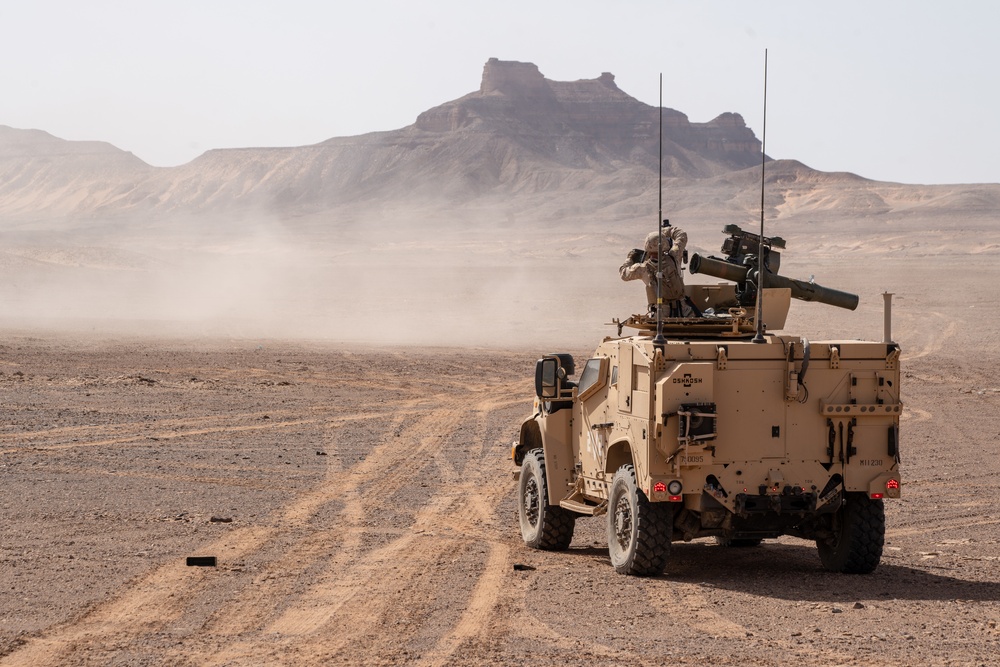 CAAT 2 Marines conduct convoy operations in Tabuk, KSA