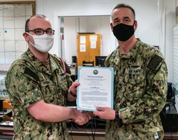 Naval Submarine School Instructor Meritoriously Advanced