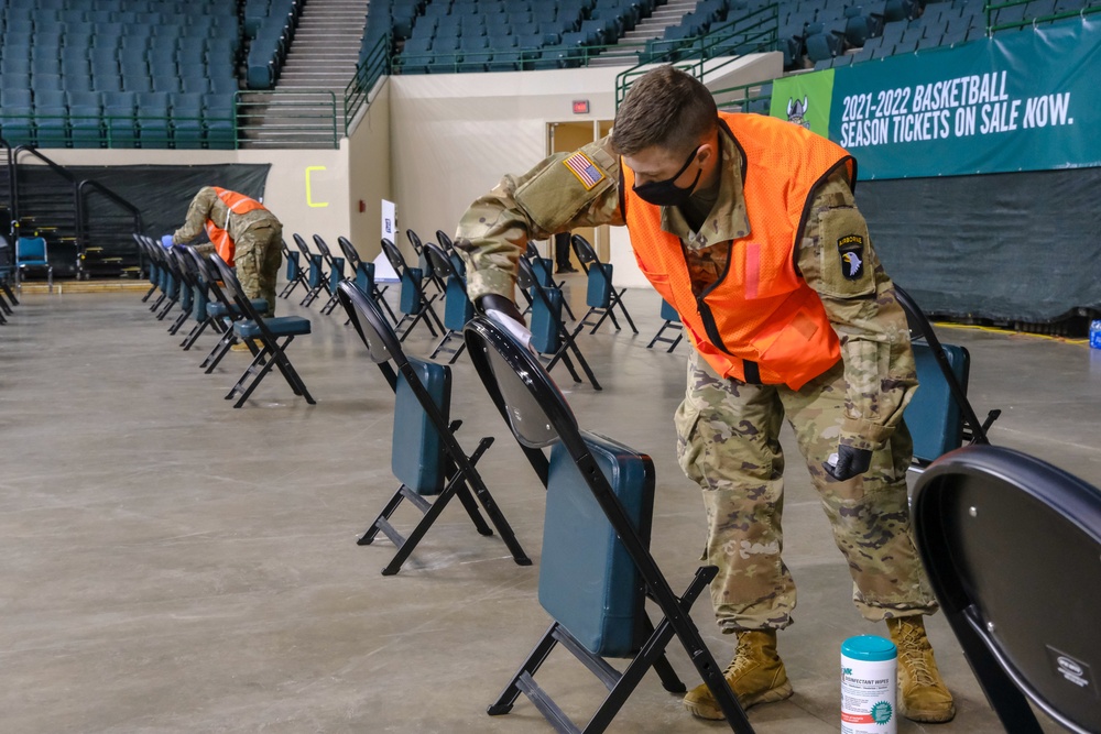 101st Airborne Soldiers Support CVC in Cleveland