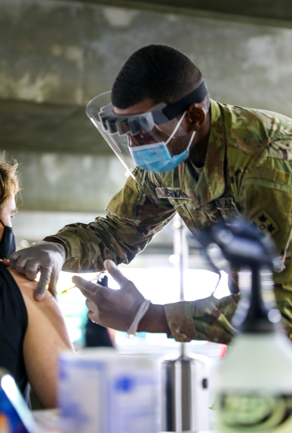 U.S. Army Medics support COVID vaccination efforts