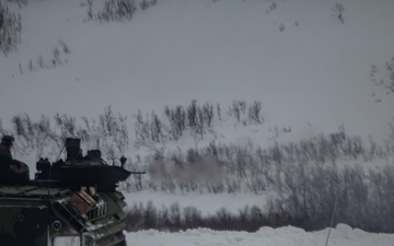 MRF-E Marines Conduct AAV Gunnery Range