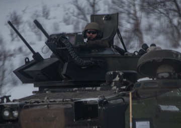 MRF-E Marines Conduct AAV Gunnery Range