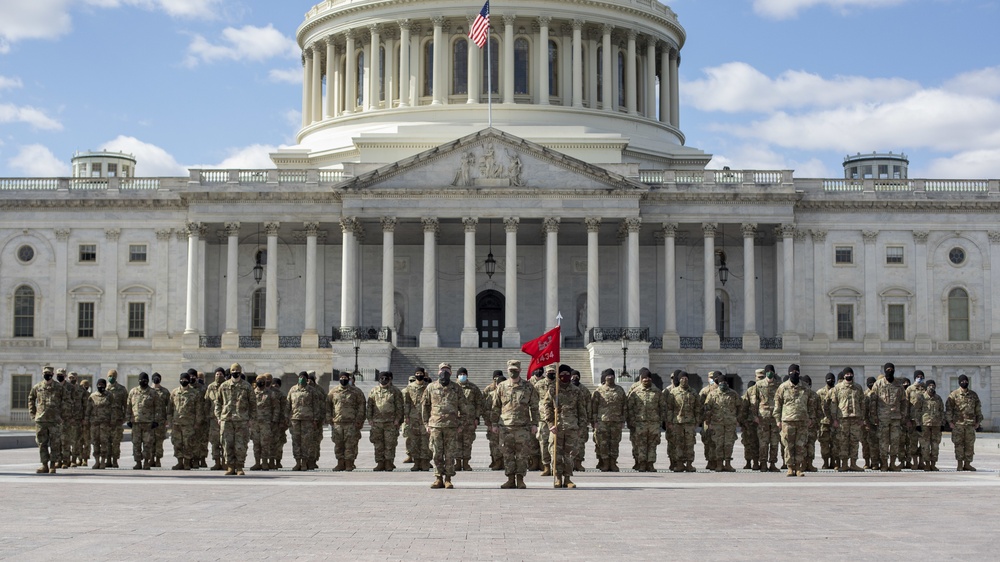 1434th Engineer Company Promotes Soldiers at the U.S. Capitol