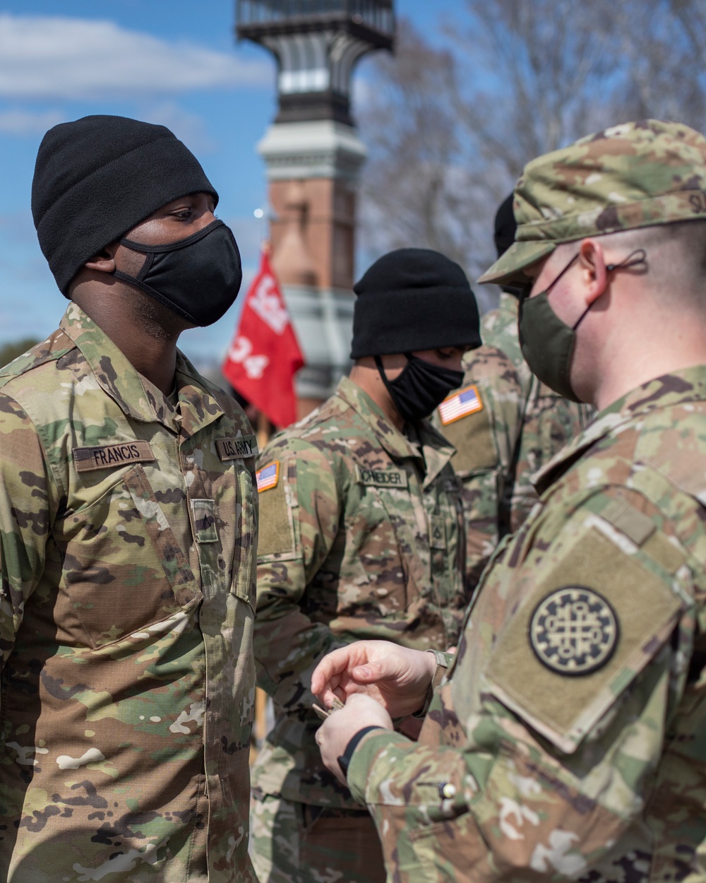 1434th Engineer Company Promotes Soldiers at the U.S. Capitol