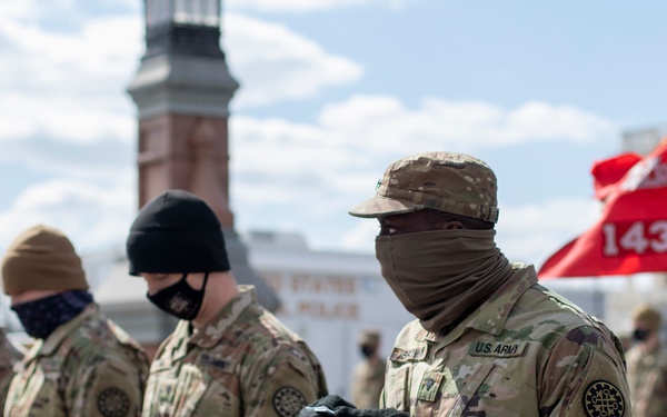 1434th Engineer Company Promotes Soldiers at the U.S. Capitol