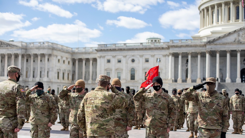 1434th Engineer Company Promotes Soldiers at the U.S. Capitol