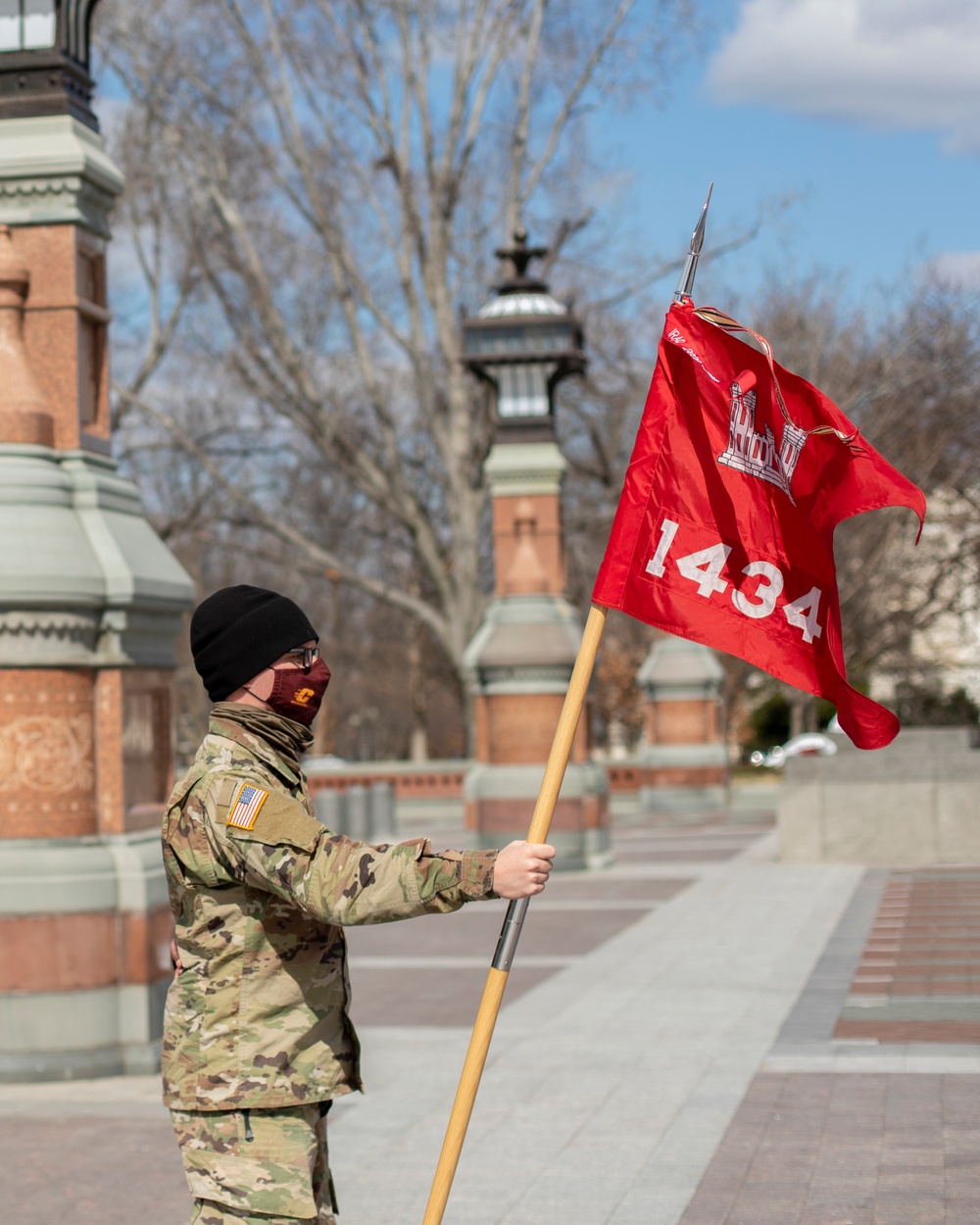 1434th Engineer Company Promotes Soldiers at the U.S. Capitol