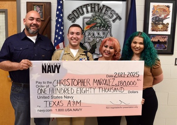 South Texas High School Senior earns $180K Navy Scholarship
