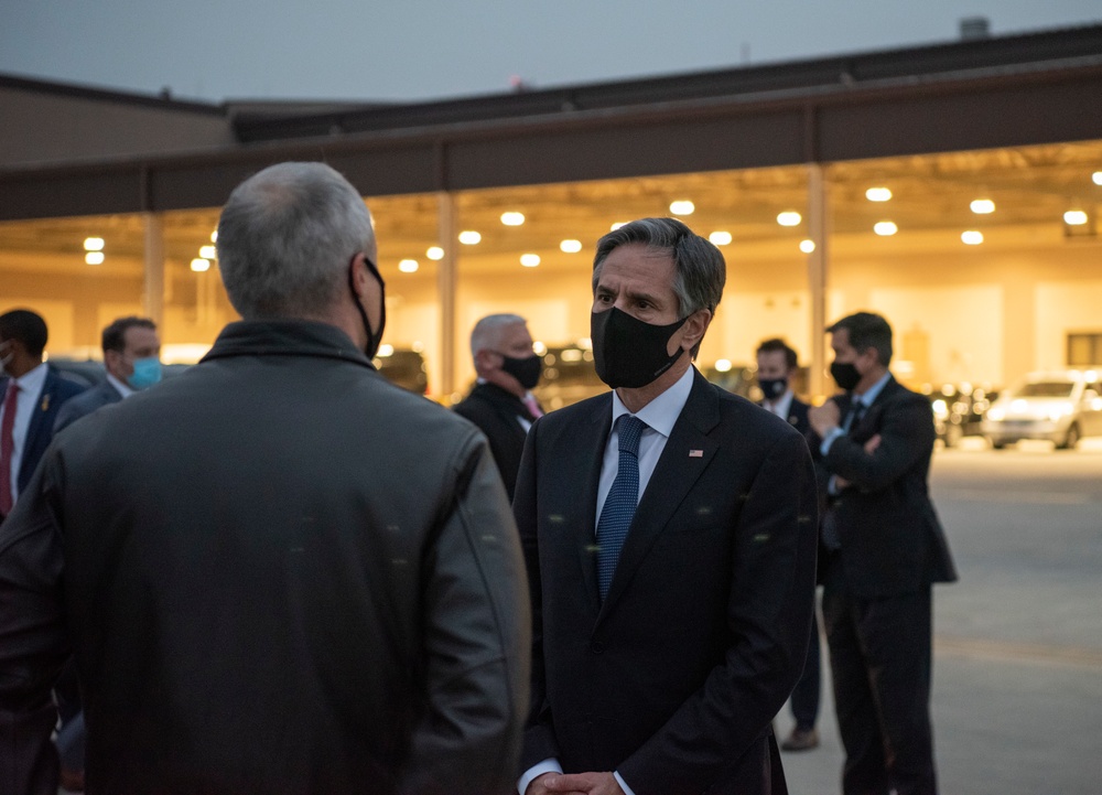 Secretary of Defense and Secretary of State Depart Korea