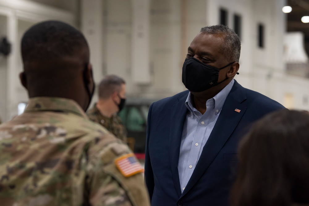 Secretary of Defense and Secretary of State Depart Korea