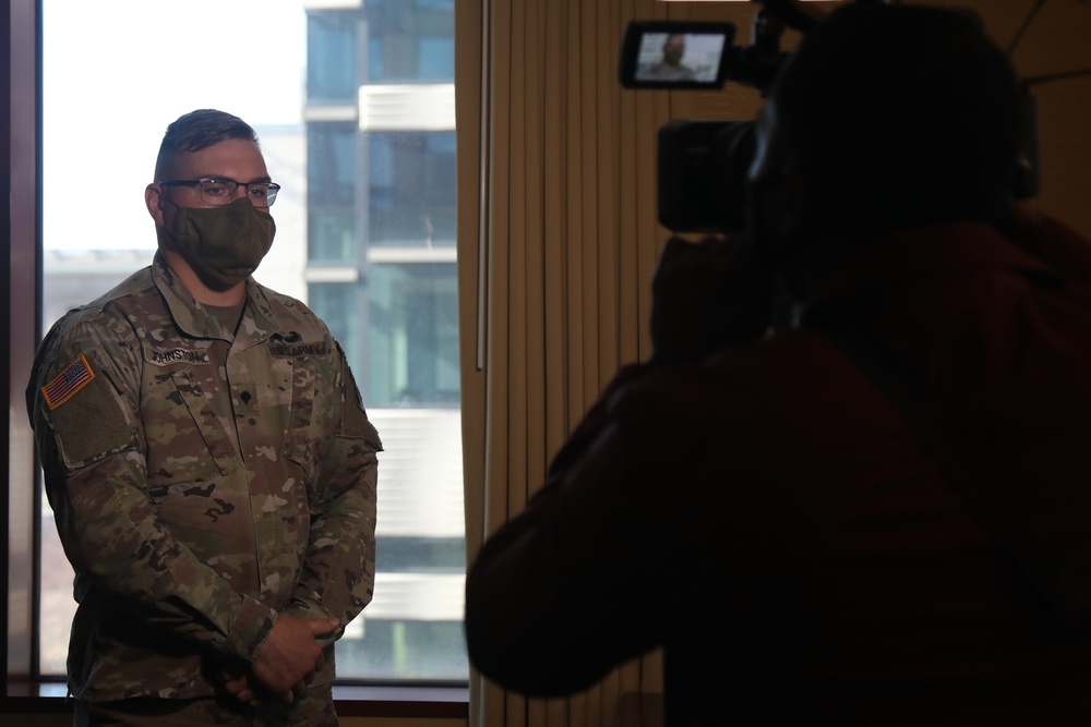 Strike Soldiers get interviewed by Cleveland NBC affiliate
