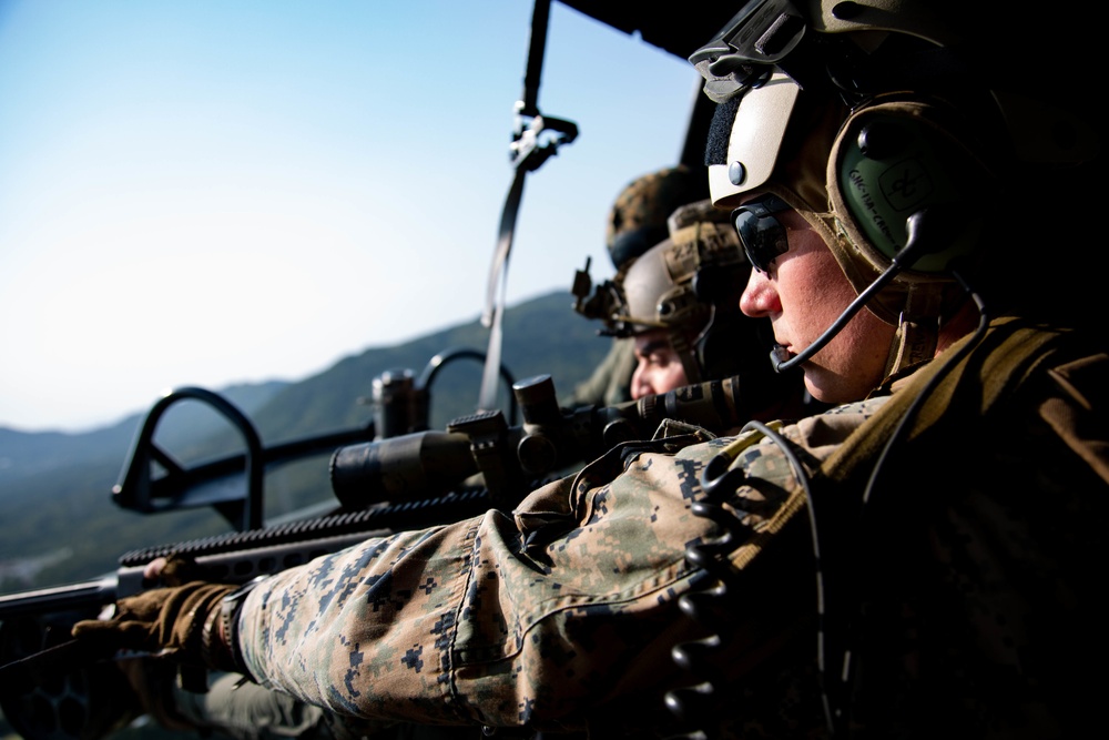 3d Battalion, 3d Marine Regiment conducts aerial sniper training