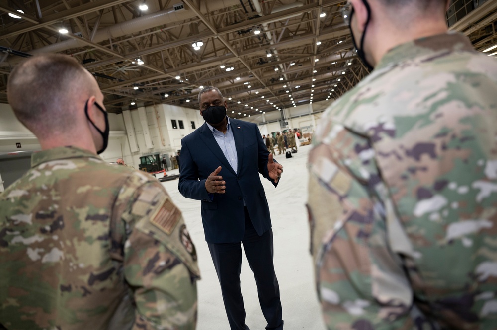 Secretary Austin Thanks Military Personnel for COVID-19 Response Efforts