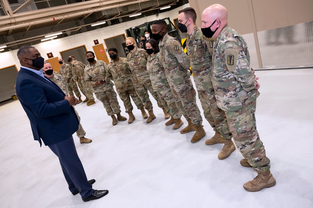 Secretary Austin Thanks Military Personnel for COVID-19 Response Efforts