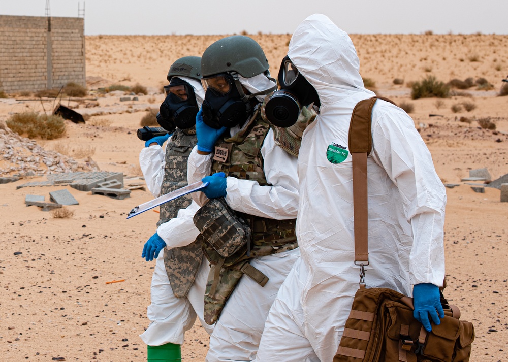 378 ECES Airmen strengthen readiness in hazardous materials exercise