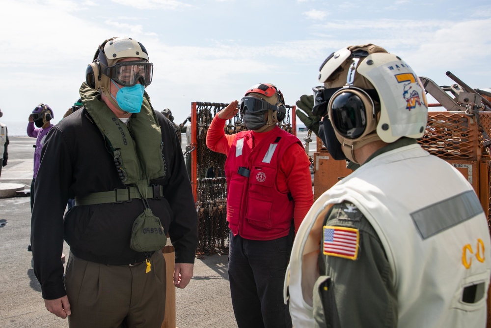 SECNAV Visits The Ford