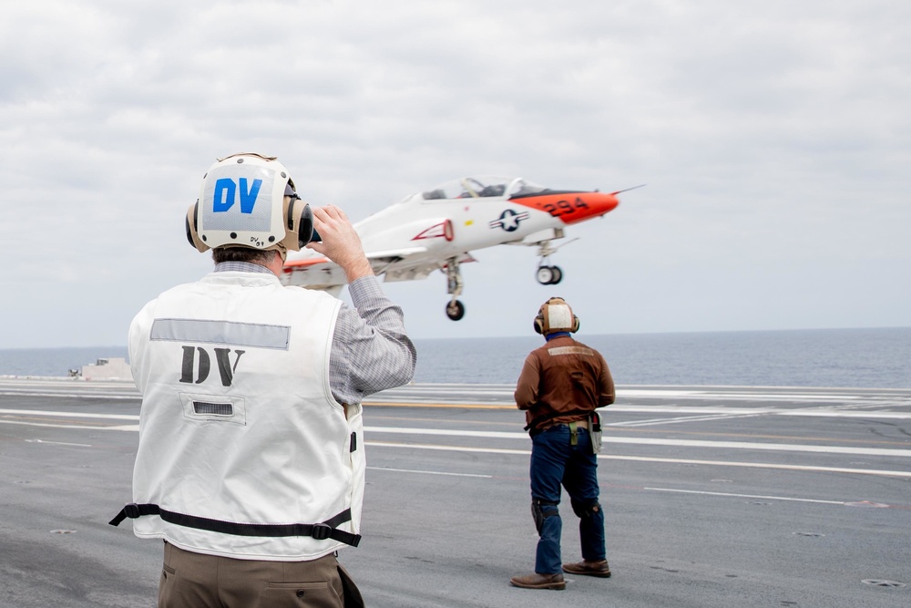 SECNAV Visits The Ford