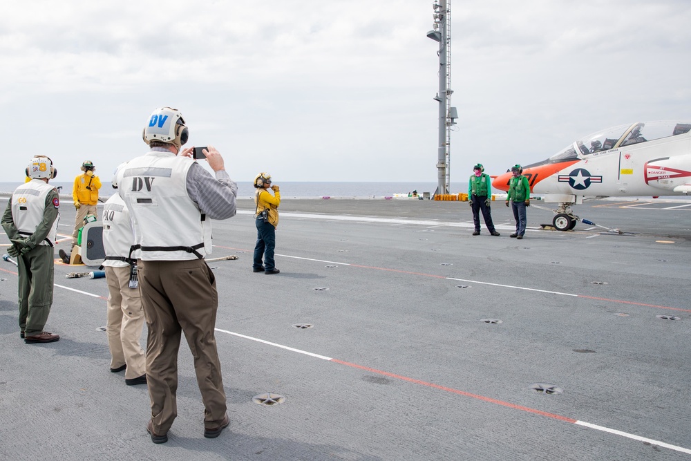 SECNAV Visits The Ford