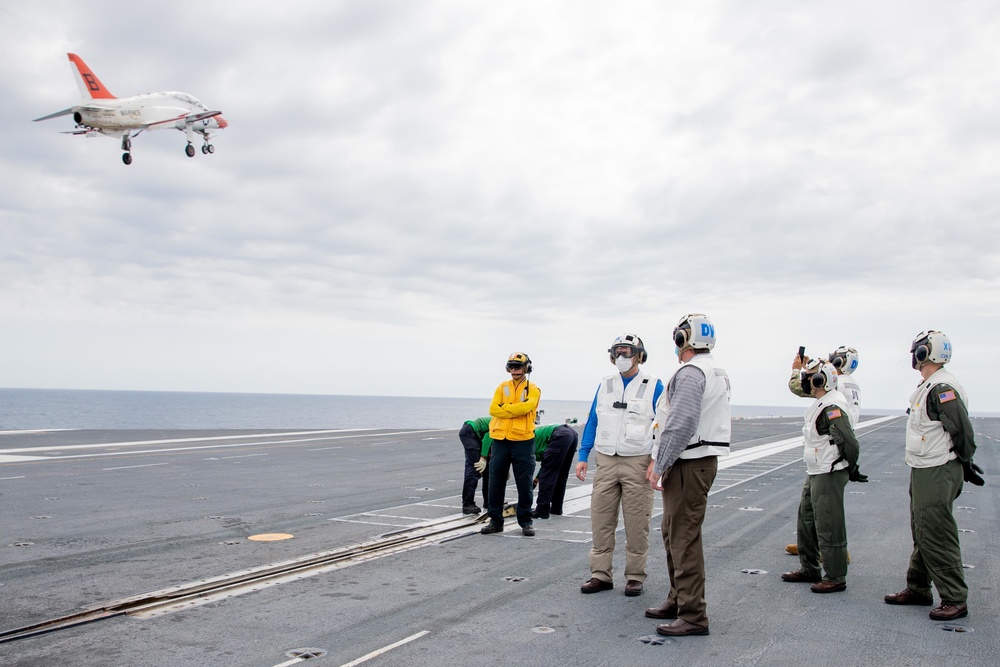 SECNAV Visits The Ford