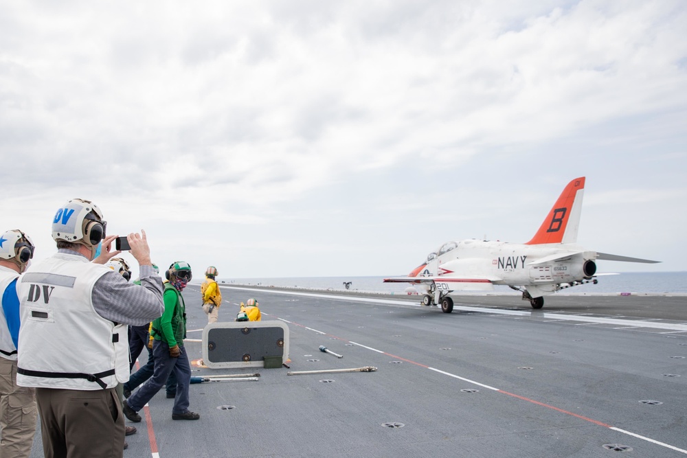 SECNAV Visits The Ford