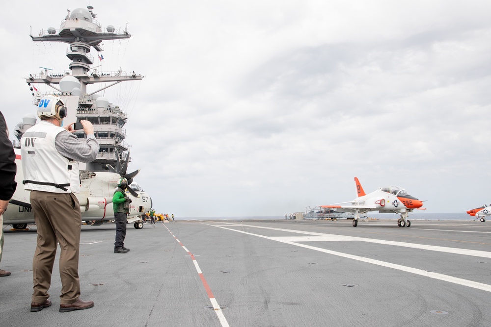 SECNAV Visits The Ford