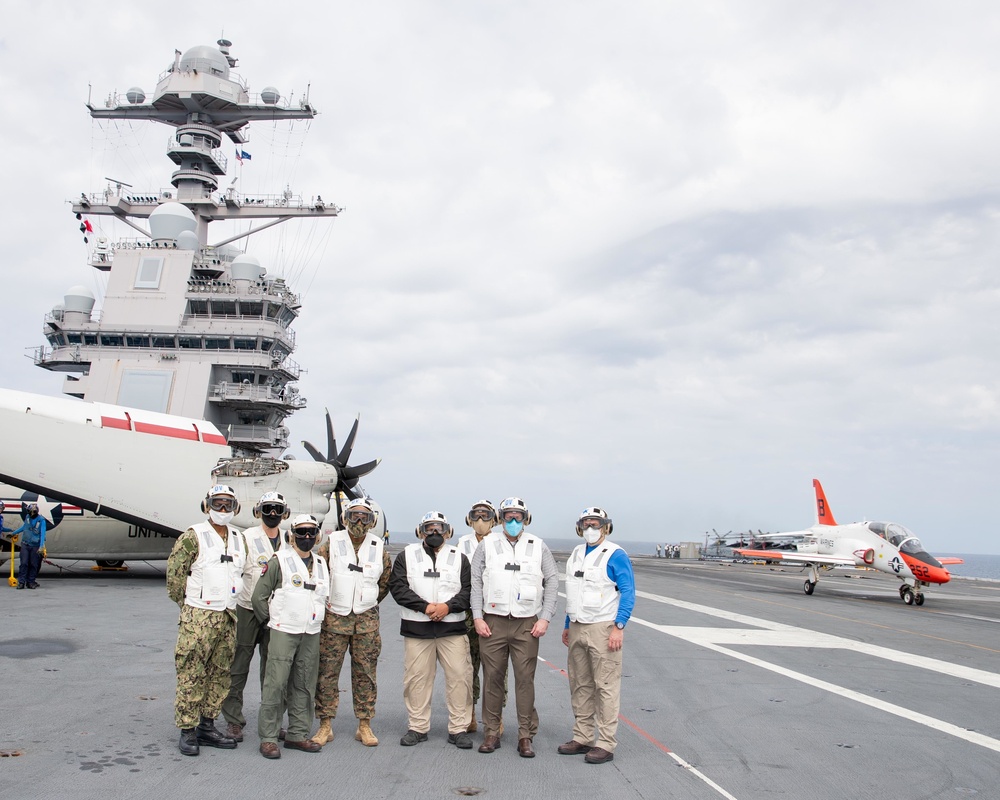 SECNAV Visits The Ford