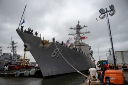 Winston S. Churchill Returns to Homeport after Deployment to U.S. 5th and 6th Fleet