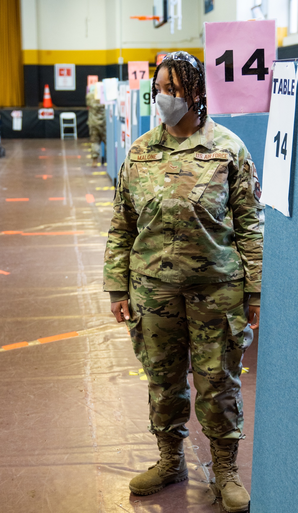 Service members support FEMA’s mission of vaccinating New York