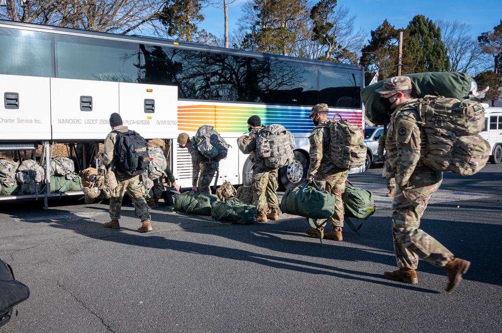 NJ National Guard Soldiers Deploy to D.C