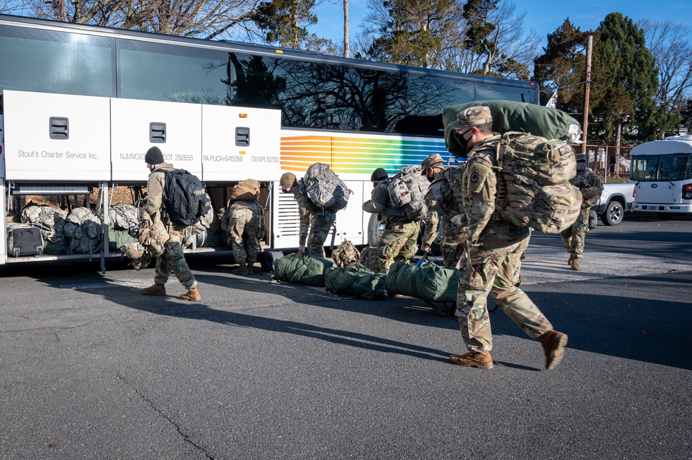 NJ National Guard Soldiers Deploy to D.C