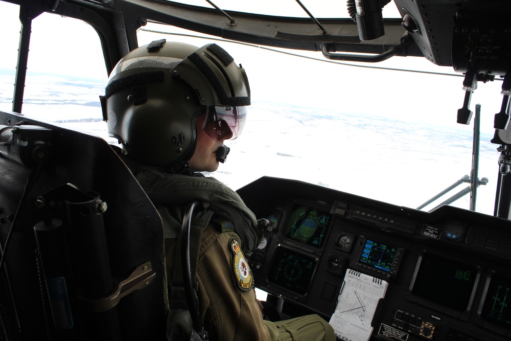 CANR SAR Helicopter in the North to Support Arctic Air Defence Exercise AMALAGAM DART