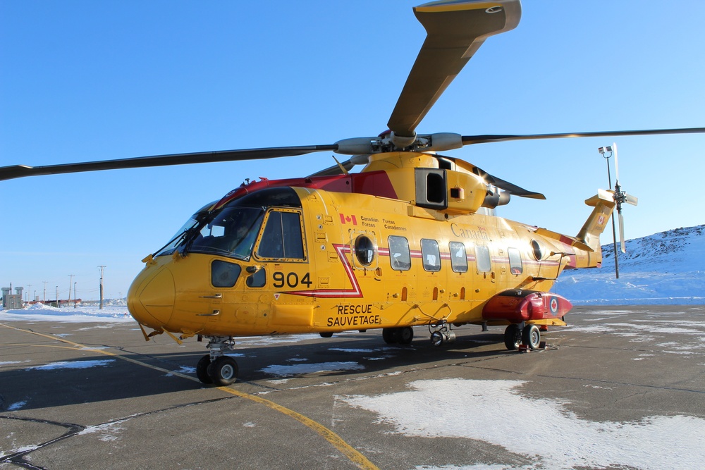 CANR SAR Helicopter in the North to Support Arctic Air Defence Exercise AMALAGAM DART