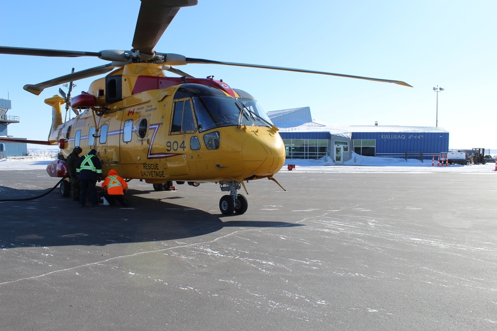 CANR SAR Helicopter in the North to Support Arctic Air Defence Exercise AMALAGAM DART