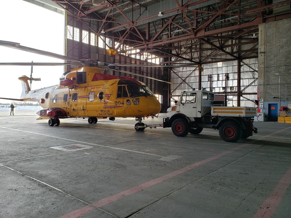 CANR SAR Helicopter in the North to Support Arctic Air Defence Exercise AMALAGAM DART