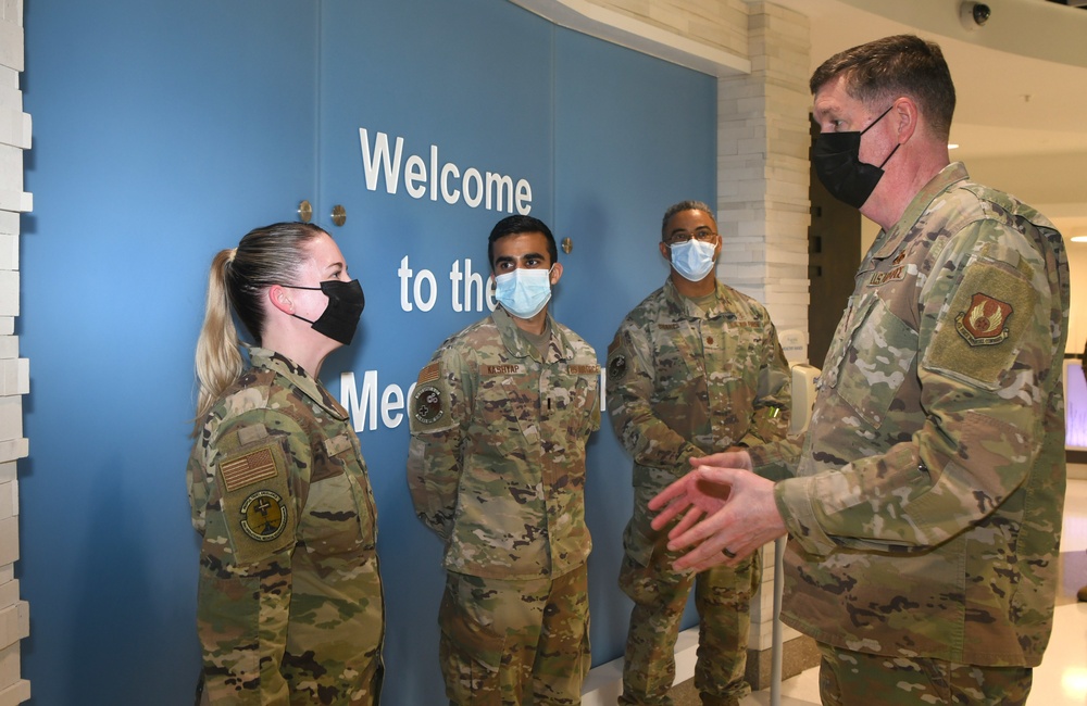 AFSC Commander visits 78MDG for vaccine response overview