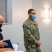 MA1 Damon Harris end-of-tour award ceremony; Civilian length-of-service award ceremony