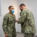 MA1 Damon Harris end-of-tour award ceremony; Civilian length-of-service award ceremony