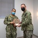 MA1 Damon Harris end-of-tour award ceremony; Civilian length-of-service award ceremony