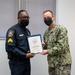 MA1 Damon Harris end-of-tour award ceremony; Civilian length-of-service award ceremony
