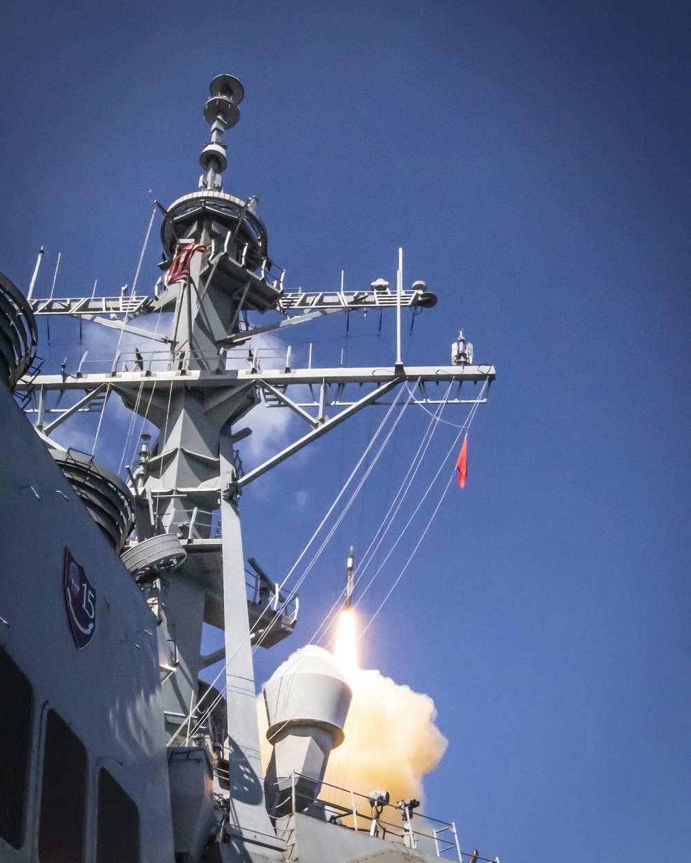 USS John S. McCain launches Standard Missile (SM) 2