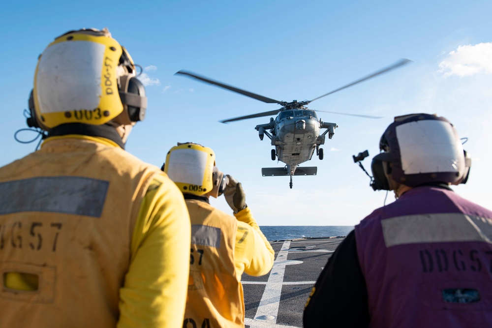Mitscher Conducts Routine Operations in U.S. Sixth Fleet