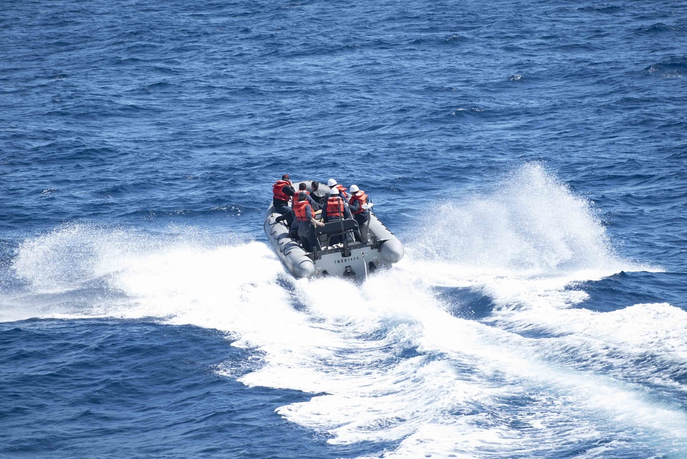 Mitscher Conducts Routine Operations in U.S. Sixth Fleet