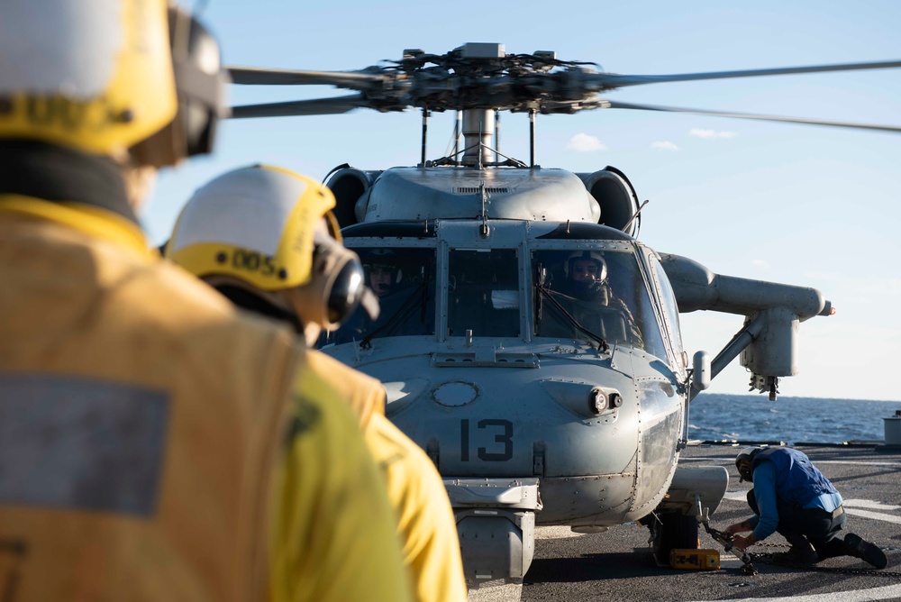 Mitscher Conducts Routine Operations in U.S. Sixth Fleet