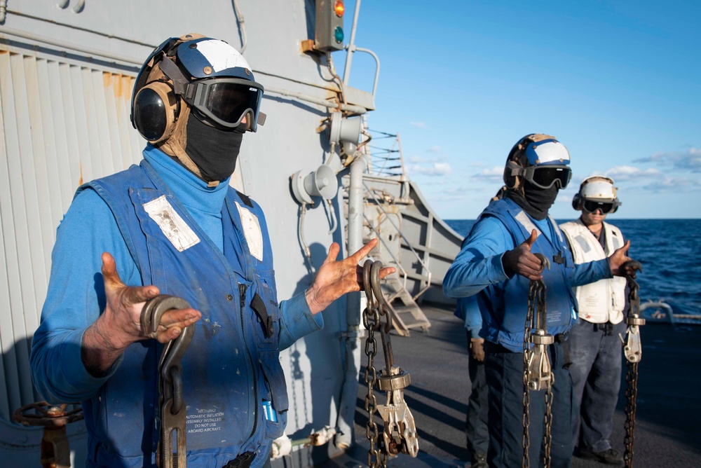 Mitscher Conducts Routine Operations in U.S. Sixth Fleet