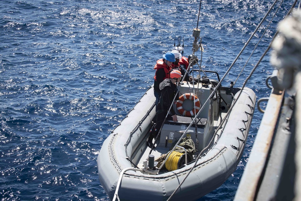 Mitscher Conducts Routine Operations in U.S. Sixth Fleet